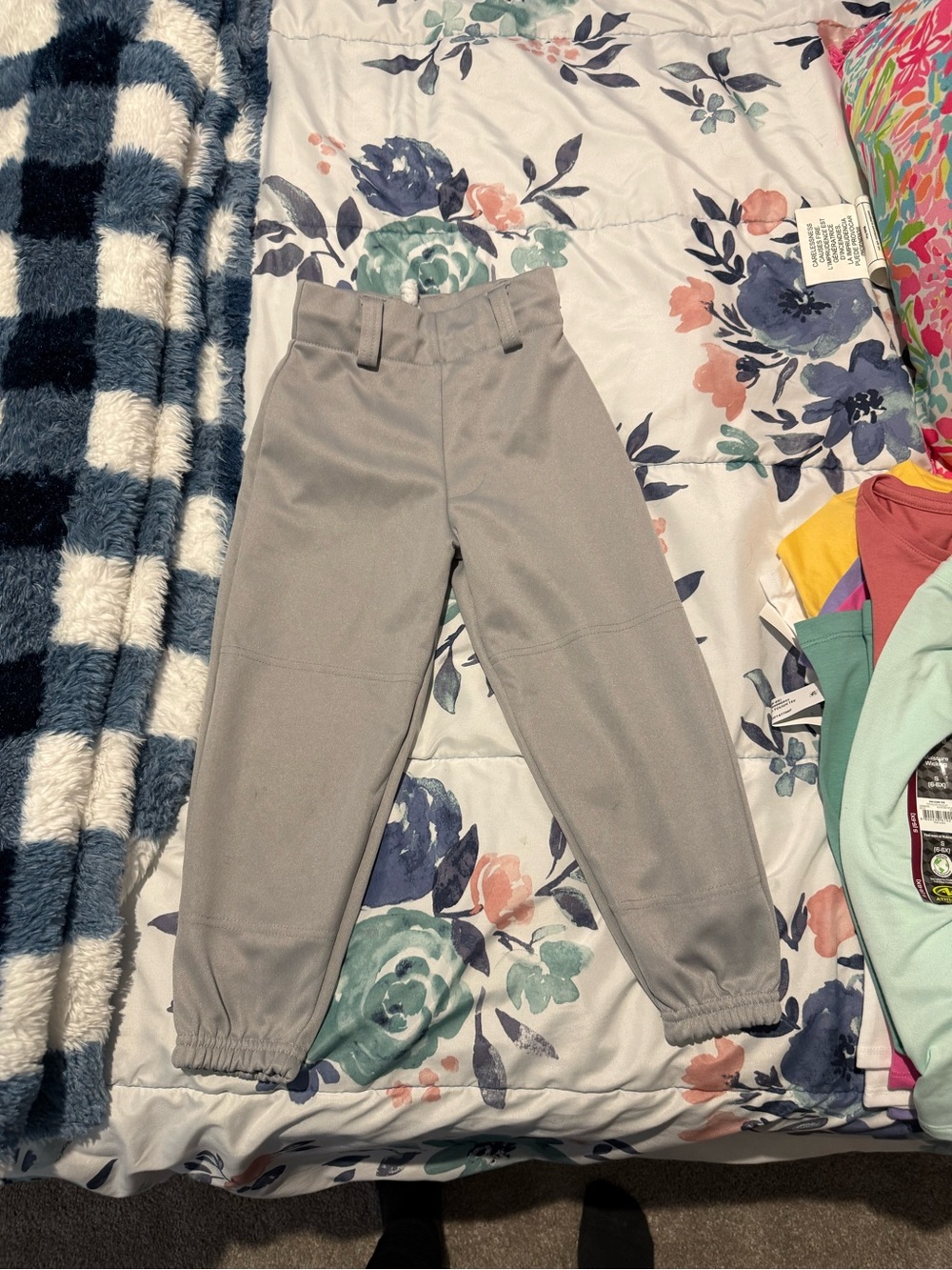 Easton Kids Gray baseball pants xs